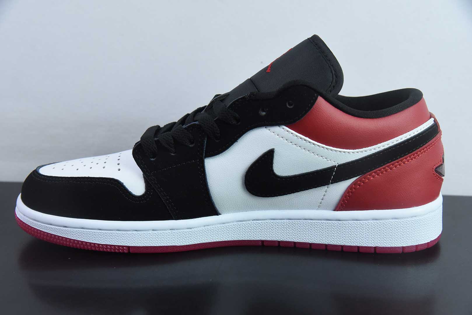 乔丹Air Jordan AJ1 Low黑红黑脚趾低帮复古文化篮球鞋纯原版本 货号：IB8971 - 106