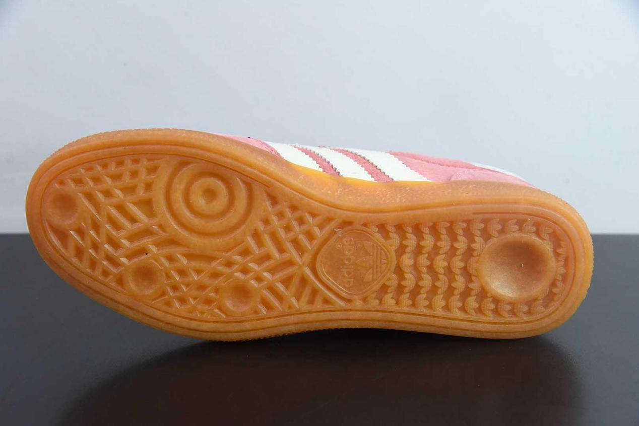 阿迪达斯 Adidas Handball Spezial 复古单品粉白德训鞋纯原版本 货号：IH2610