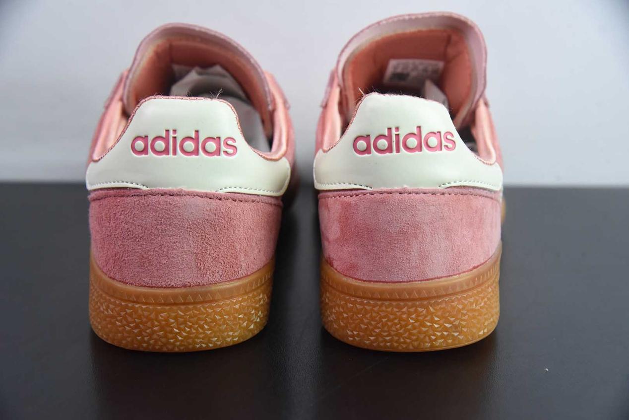 阿迪达斯 Adidas Handball Spezial 复古单品粉白德训鞋纯原版本 货号：IH2610
