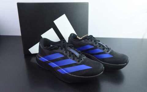 阿迪达斯Adidas Adizero Evo SL黑蓝零度系列马拉松轻量竞速运动跑鞋纯原版本 货号：JP7148