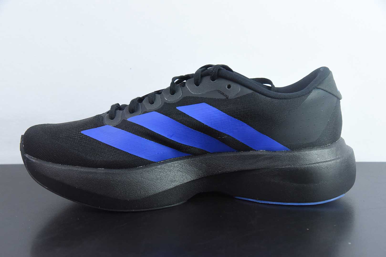 阿迪达斯Adidas Adizero Evo SL黑蓝零度系列马拉松轻量竞速运动跑鞋纯原版本 货号：JP7148