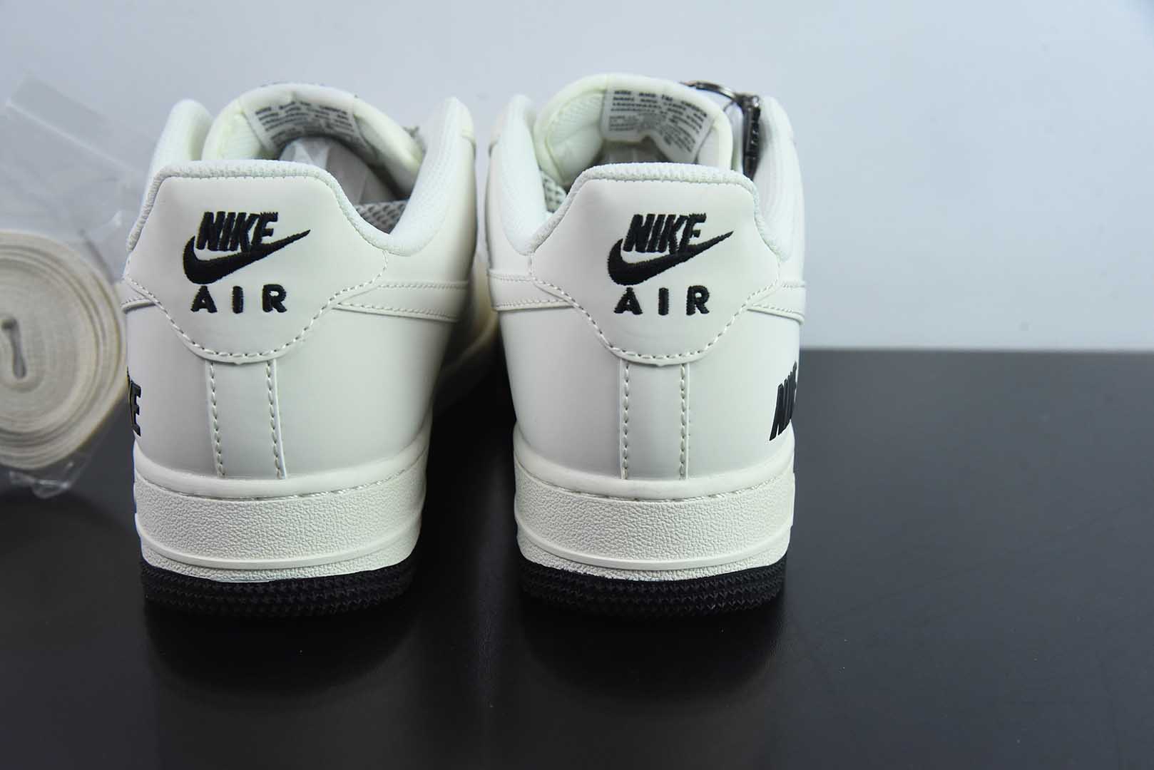 耐克Nike Air Force 1 '07 Low “NIKE联名黑小三勾”空军一号低帮运动鞋纯原版本 货号：XX3168-183