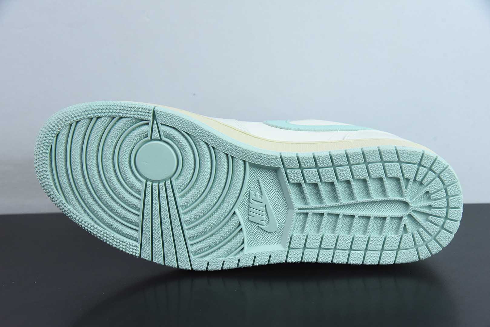 乔丹 Air Jordan 1 Low AJ1乔1白薄荷绿低帮文化休闲运动板鞋纯原版本 货号：DC0774-134