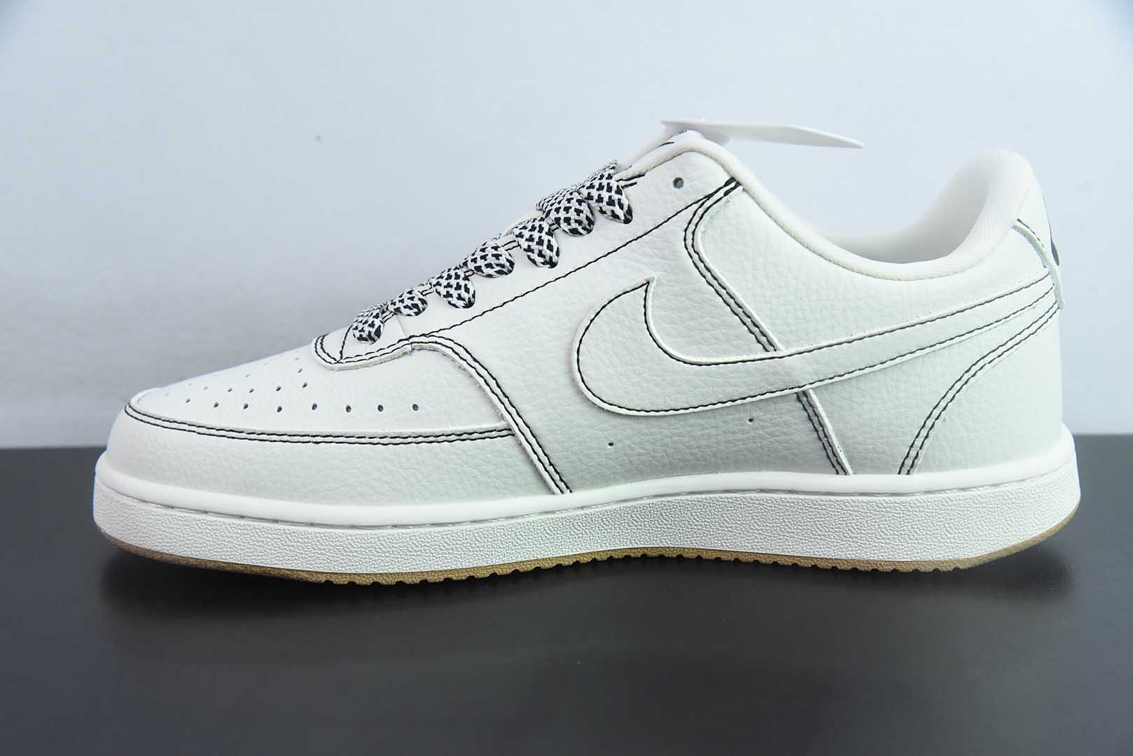 耐克Nike Air Force 1'07 Supreme联名米白印花小空军低帮休闲板鞋纯原版本  货号：CS5288-013