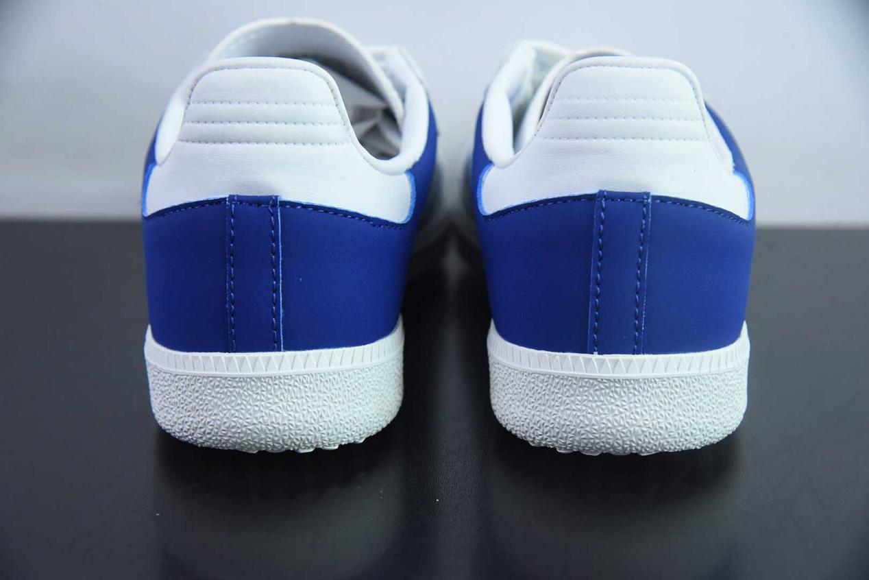 阿迪达斯 Adidas Original Samba OG 阿迪三叶草白蓝复古桑巴鞋纯原版本 货号：JI3203
