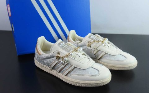 阿迪达斯Adidas Original Samba OG 阿迪丝绸珍珠复古桑巴板鞋纯原版本 货号：JQ2616