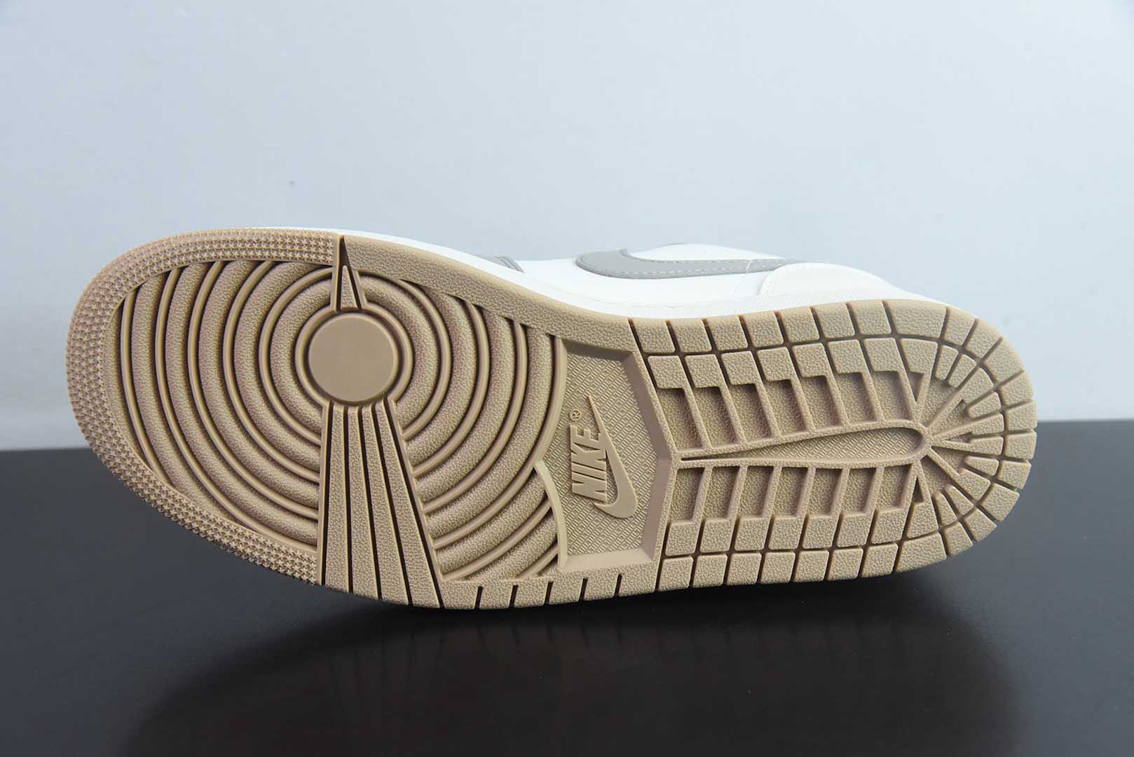 乔丹Air Jordan AJ1 Low AJ1乔1米灰红低帮休闲板鞋纯原版本 货号：553558-169