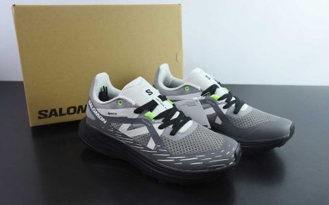 萨洛蒙SALOMON ULTRA FLOW GORE-TEX 男款灰黑色舒适时尚防滑耐磨低帮越野跑步鞋纯原版本 货号：476927