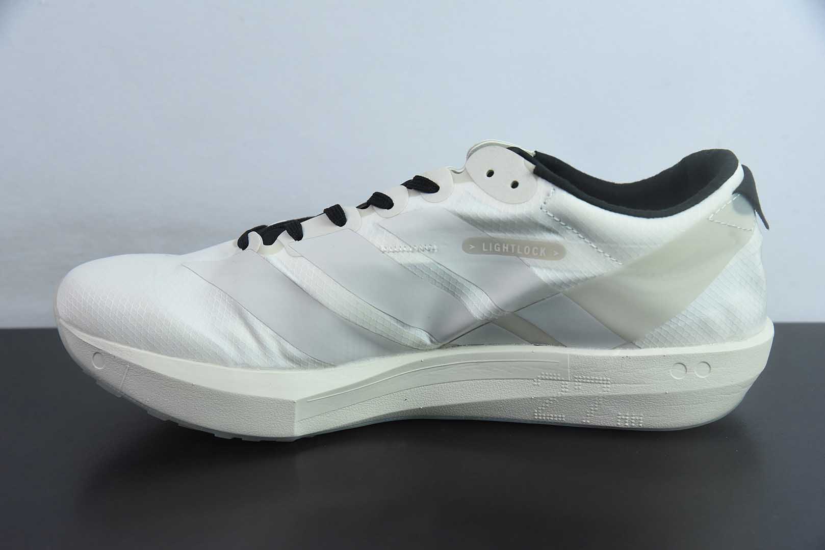阿迪达斯Adidas Adizero Adios 9 M联名系列白灰银低帮轻便透气竞速休闲运动慢跑鞋纯原版本 货号：JS3152