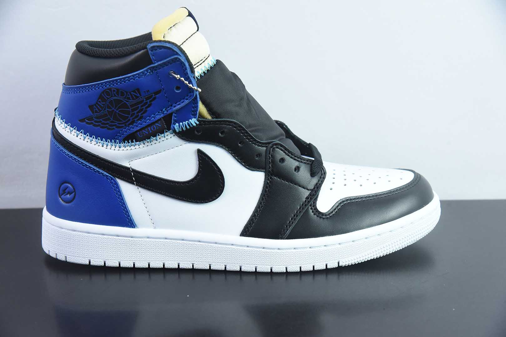 乔丹Fragment x Union x Air Jordan 1 Retro AJ1 乔1全新解构皇家蓝高帮篮球鞋纯原版本 货号：IO7847-001