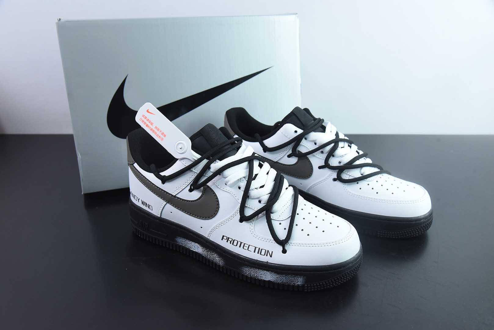 耐克Nike Air Force 1 Low 奢香水榭解构绑带空军一号低帮休闲板鞋纯原版本 货号：ZH0316-086
