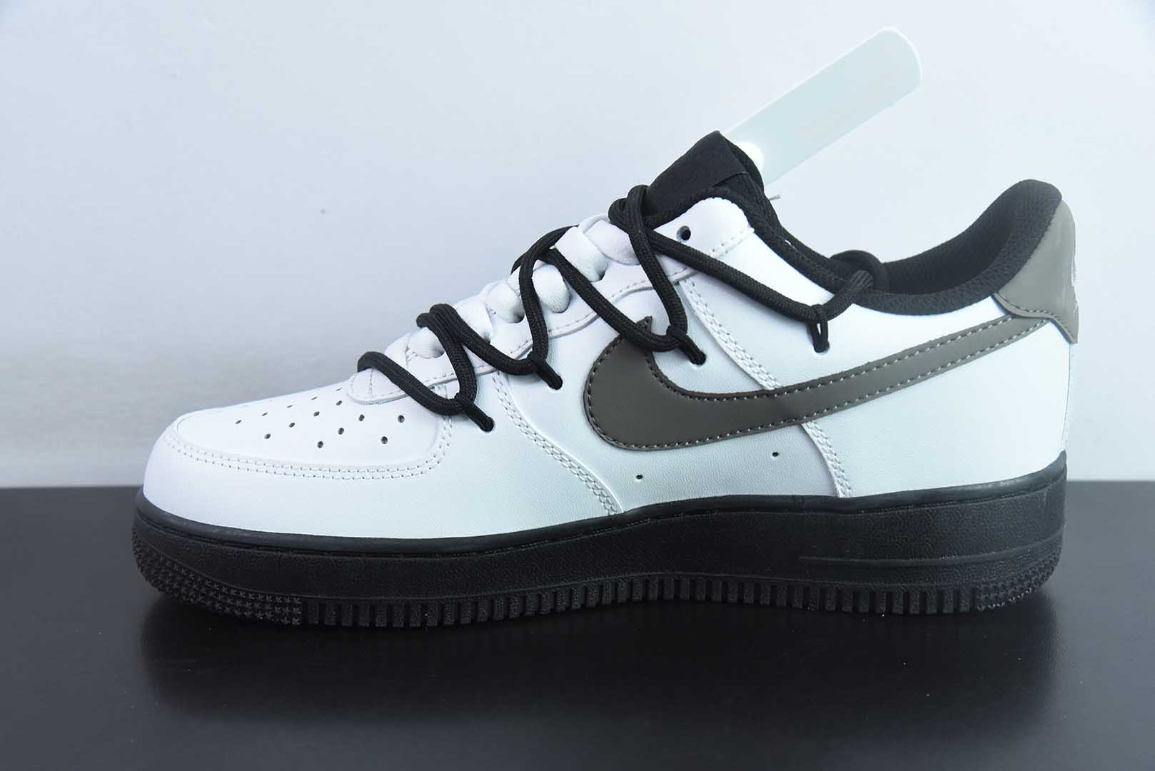 耐克Nike Air Force 1 Low 奢香水榭解构绑带空军一号低帮休闲板鞋纯原版本 货号：ZH0316-086