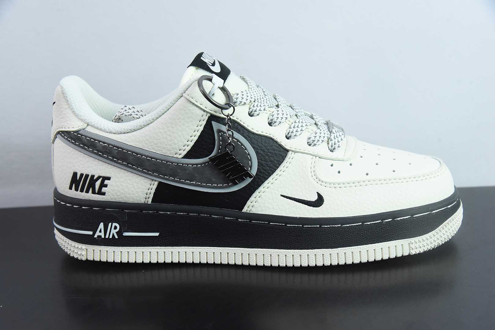 耐克Nike Air Force 1'07 Low NIKE联名双层米黑空军一号低帮休闲板鞋纯原版本 货号：XX3168-206