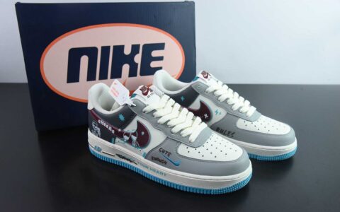 耐克Nike Air Force 1'07 Low Stop Drinking 戒酒骷髅空军一号低帮休闲运动板鞋纯原版本 货号：LJ2288-666