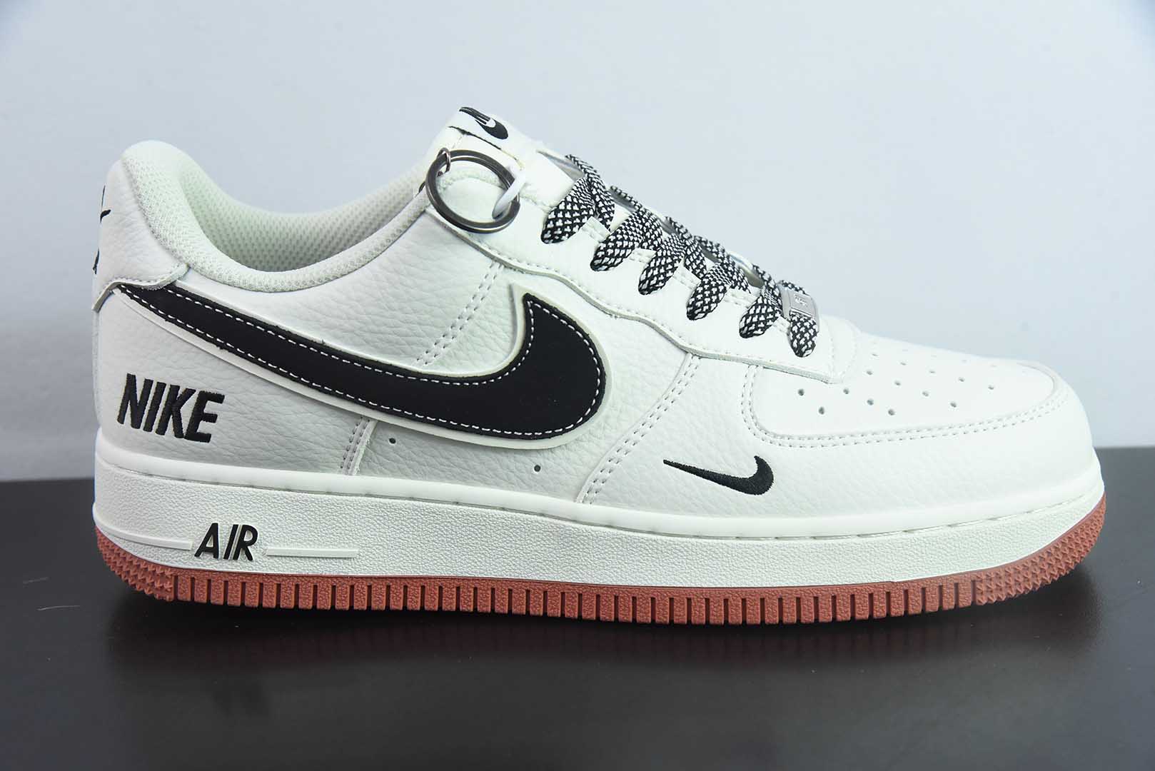 耐克Nike Air Force 1'07 Low NIKE联名米白黑生胶空军一号低帮休闲运动板鞋纯原版本 货号：CS5288-021