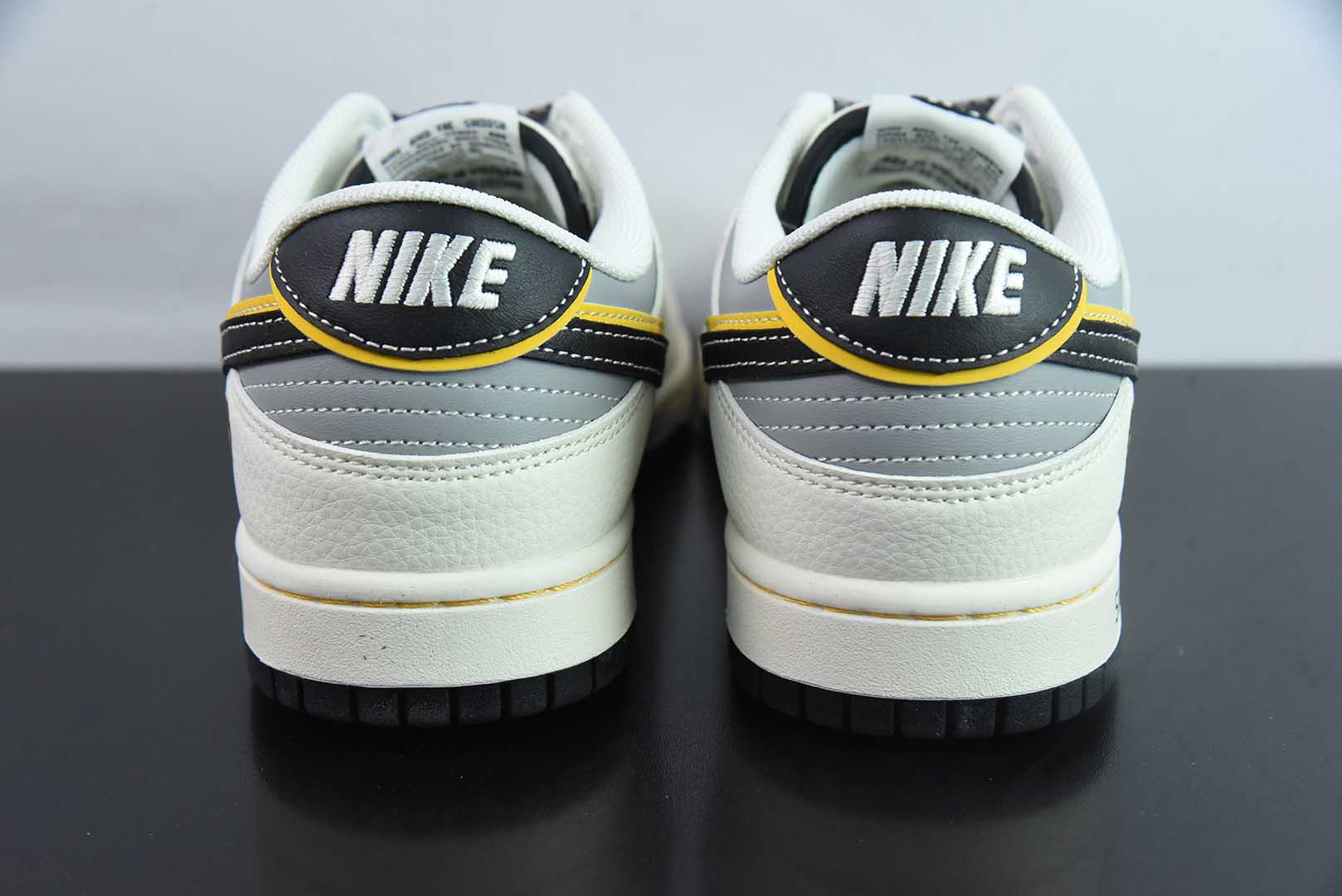 耐克Nike SB Dunk Low SU7 Ultra 小米定制配色白灰黄SB低帮休闲滑板鞋纯原版本 货号：XX3168 - 166