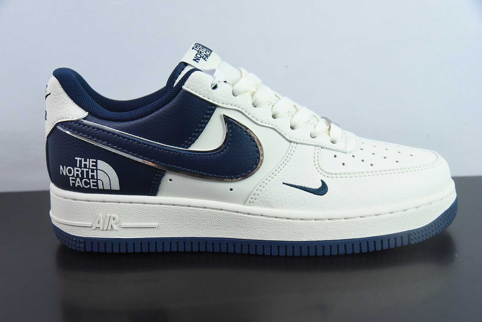 耐克 Nike Air Force 1'07 Low 北面联名白深蓝空军一号低帮休闲板鞋纯原版本 货号：ZH2598-318