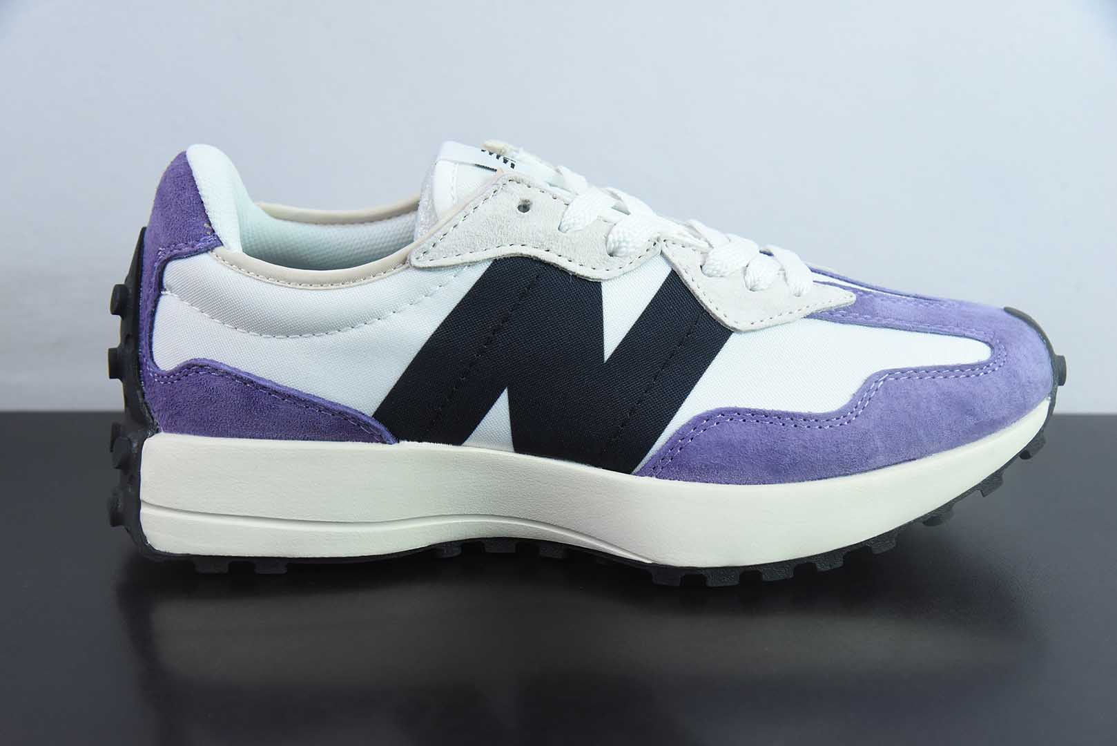 新百伦New Balance MS327系列黑白紫复古休闲运动慢跑鞋纯原版本 货号：MS327FE-2