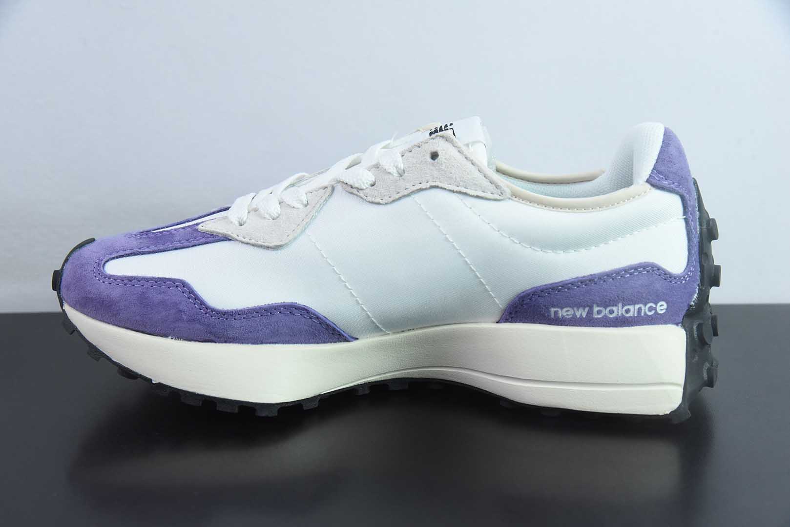 新百伦New Balance MS327系列黑白紫复古休闲运动慢跑鞋纯原版本 货号：MS327FE-2