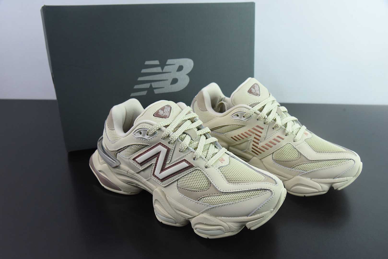 新百伦 Joe Freshgoods x New Balance NB9060联名款杏白枣红复古休闲运动慢跑鞋纯原版本 货号：U9060ZGC