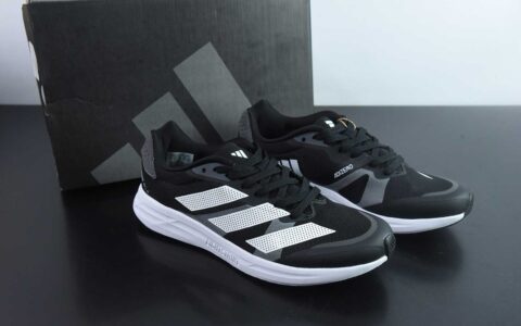 阿迪达斯Adidas Adizero RC 4 阿迪黑白网面透气运动跑鞋纯原版本 货号：GX8153