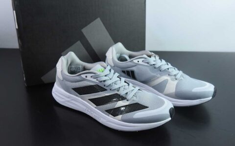 阿迪达斯Adidas Adizero RC 4 阿迪黑灰绿网面透气运动跑鞋纯原版本 货号：GX6667