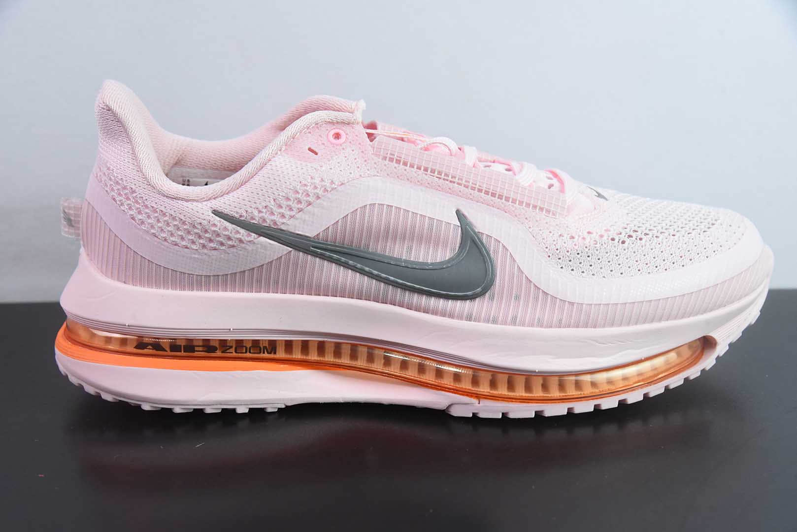 耐克Nike Air Zoom Pegasus Premium超级飞马粉橘灰勾网面全掌气垫跑鞋纯原版本 货号：HQ2592-601