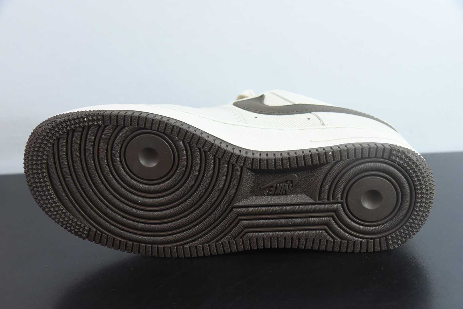 耐克Nike Air Force 1'07 Low LV联名网面拼接米棕空军一号低帮休闲板鞋纯原版本 货号：QW5836-004