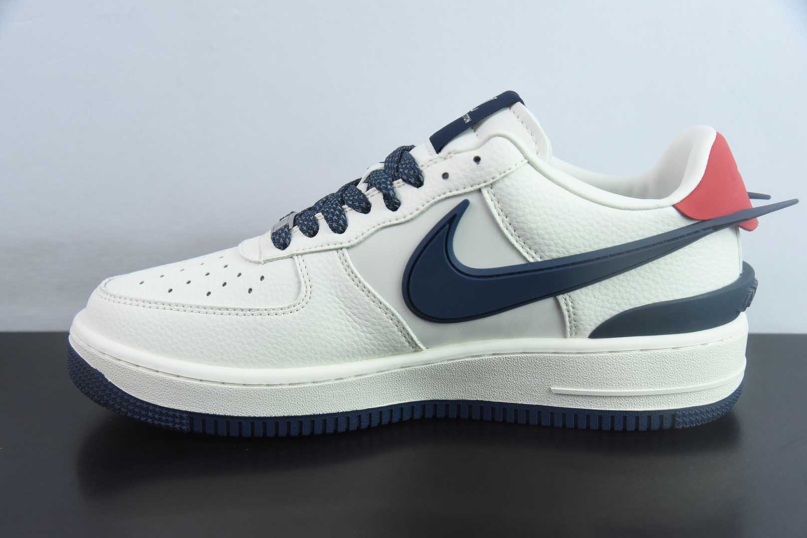 耐克Nike Air Force 1'07 Low LV联名深蓝大勾空军一号低帮休闲板鞋纯原版本 货号：XS3464-575