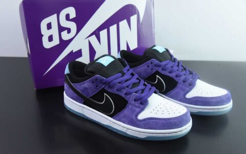 耐克Nike Dunk SB DUNK紫黑白SB低帮休闲滑板鞋纯原版本 货号：HJ0513-500
