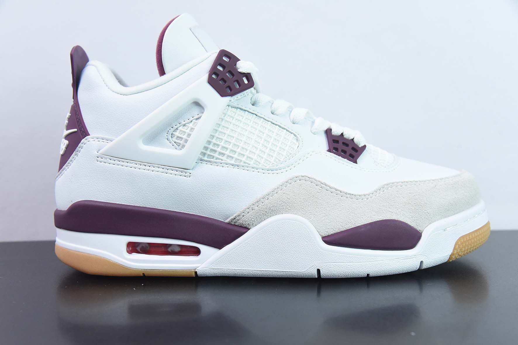 耐克 Nike SB x Air Jordan 4 AJ4 Pine Green SB 联 纯原版本 货号:DR5415-500 实拍细节图