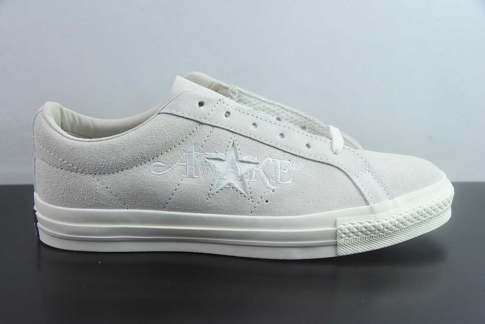 Awake NY x 匡威 Converse One Star Pro  货号：货号：货号：A07144C 米白 纯原版本 实拍细节图