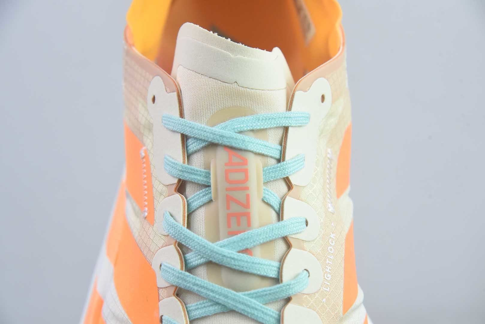 阿迪达斯 adidas Adizero Adios Pro 4 白橙 纯原版本 货号:JR1241 实拍细节图