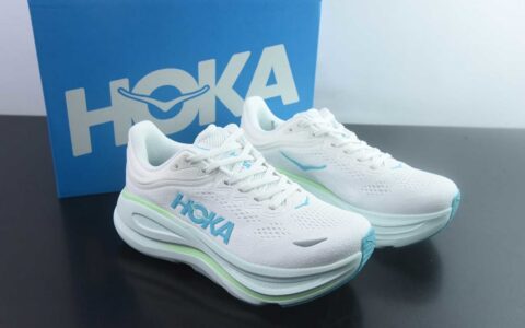 HOKA ONE ONE Bondi 9 舒适百搭 合成革防滑耐磨 低帮 休闲短跑跑步 纯原版本 货号：1162012-FTCL