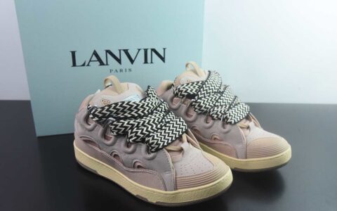 S版Lanvin浪凡Curb 网布皮革 时尚板鞋 纯原版本