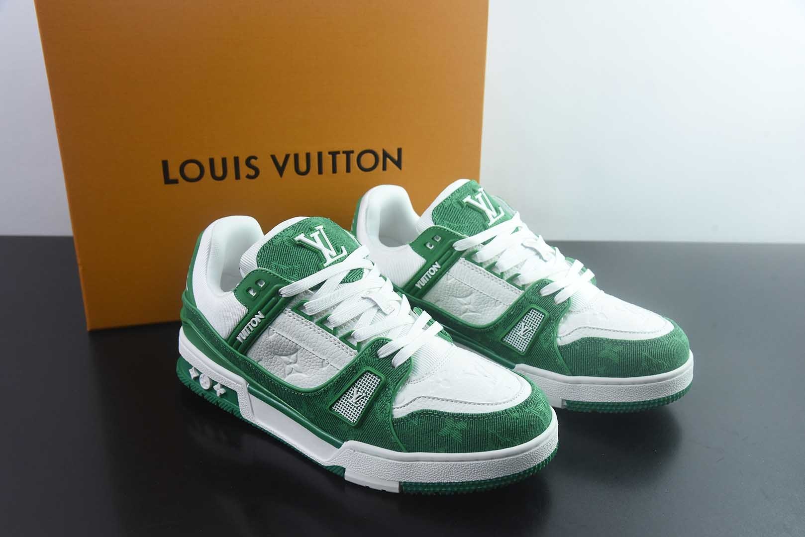 Louis Vuitton 路易威登 LV Trainer 白绿牛仔 35-46 纯原版本 主图
