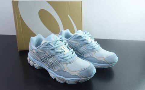 ASICS GEL-NYC 亚瑟士 透气网眼鞋面 配合部分合成革材质 采用全新AHAR 纯原版本 货号：1203A739-401 主图
