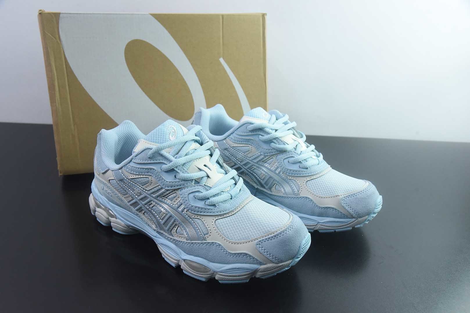 ASICS GEL-NYC 亚瑟士 透气网眼鞋面 配合部分合成革材质 采用全新AHAR 纯原版本 货号：1203A739-401 主图