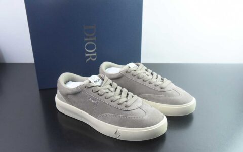 X1版本东莞纯原 Dior 迪奥B101 德训休闲时装板鞋 全灰麂皮款