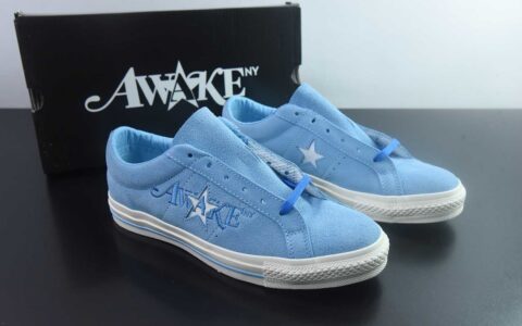 Awake NY x 匡威 Converse One Star Pro  货号：货号：A07642C 蓝色 纯原版本