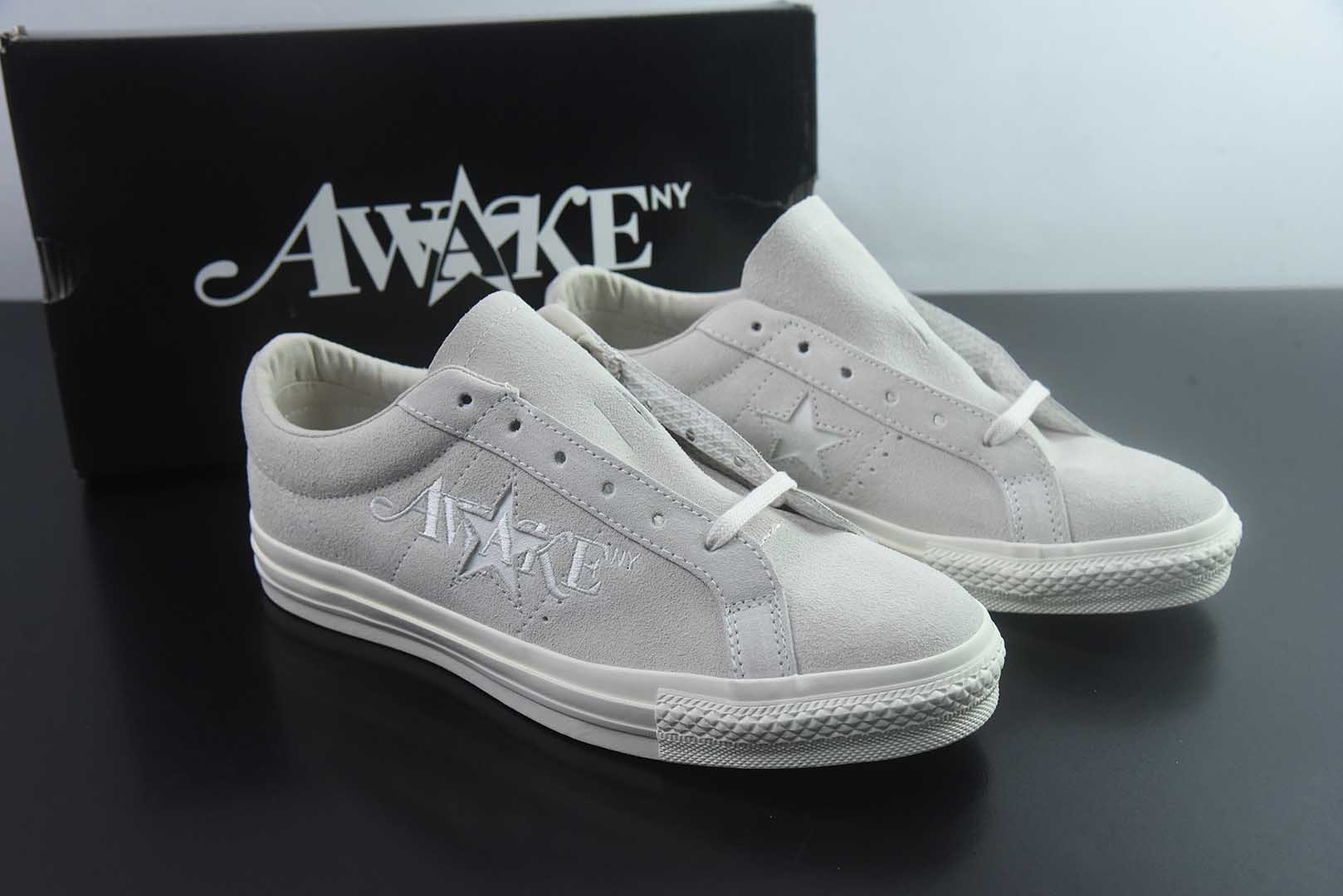 Awake NY x 匡威 Converse One Star Pro  货号：货号：货号：A07144C 米白 纯原版本 主图