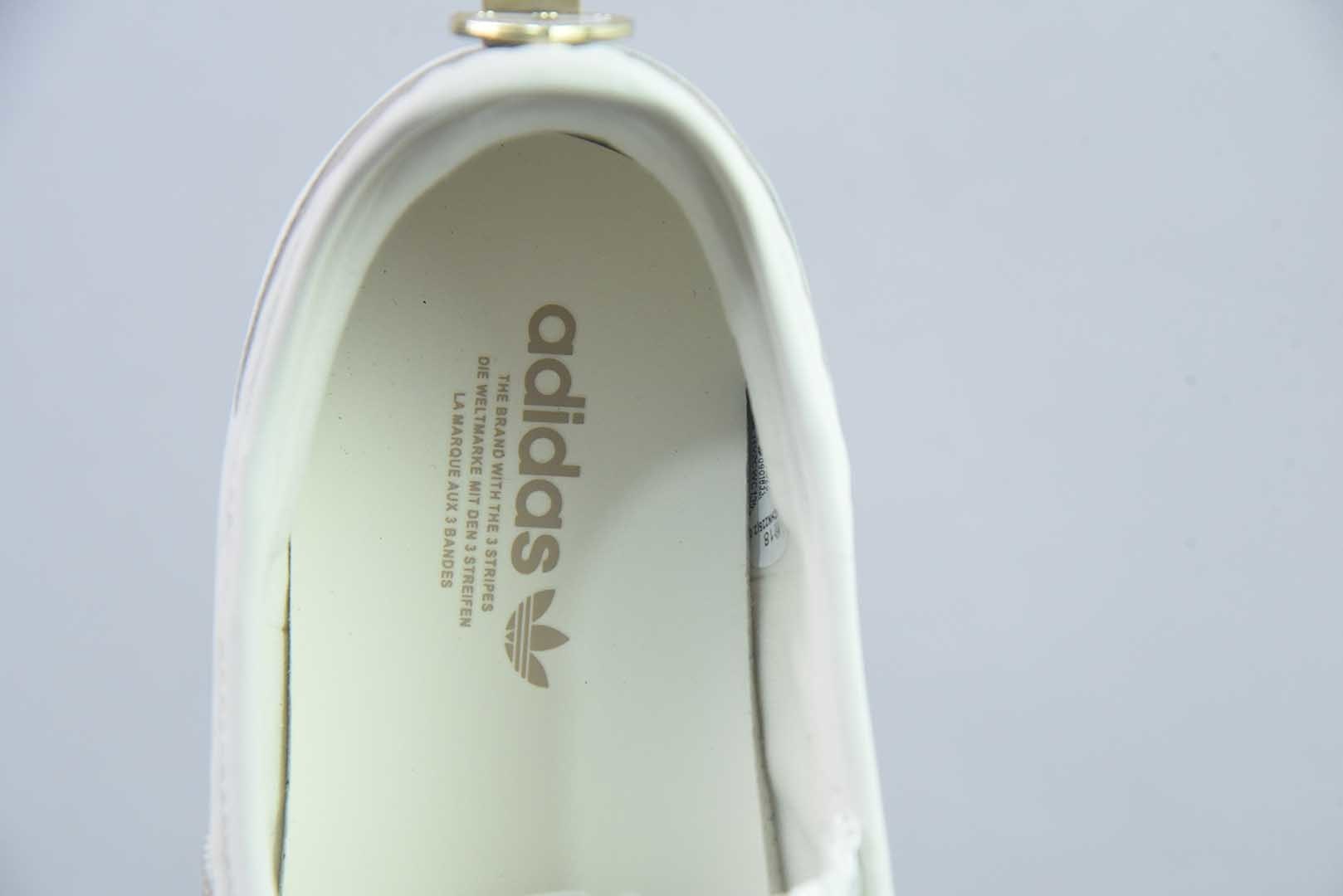 阿迪达斯 adidas 三叶草 Samba Jane 魔术贴玛丽珍女鞋 复古德训平底休闲鞋 豆沙粉 纯原版本 货号:KH6230 实拍细节图