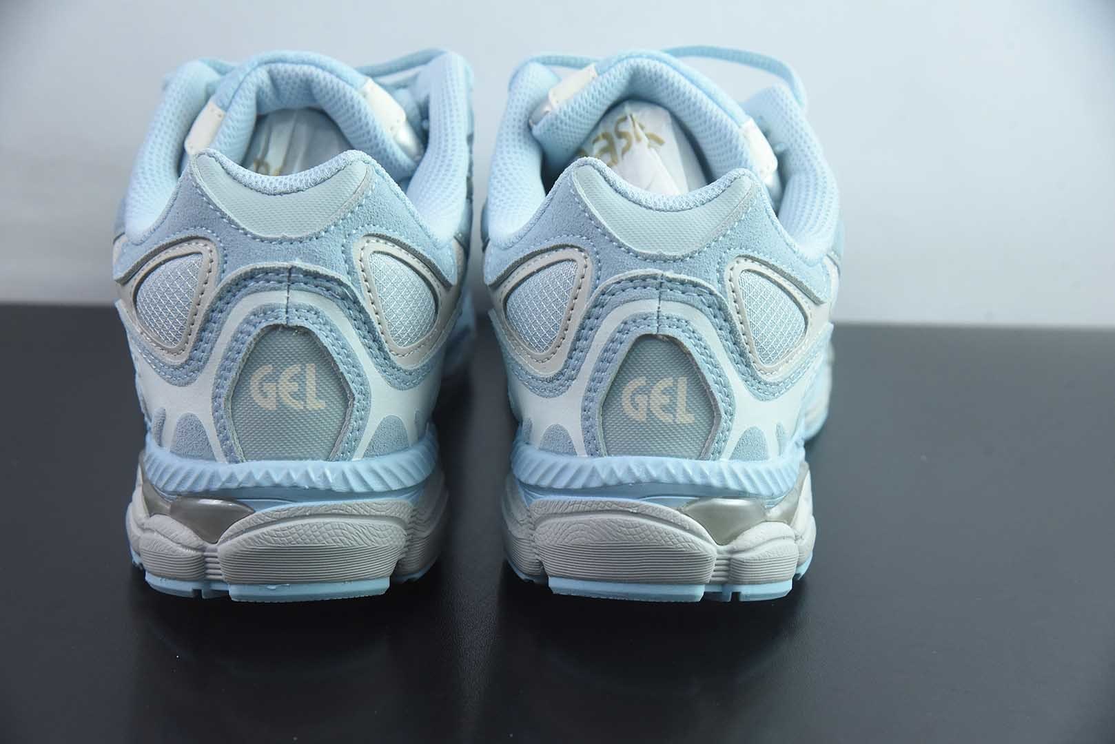 ASICS GEL-NYC 亚瑟士 透气网眼鞋面 配合部分合成革材质 采用全新AHAR 纯原版本 货号：1203A739-401 实拍细节图