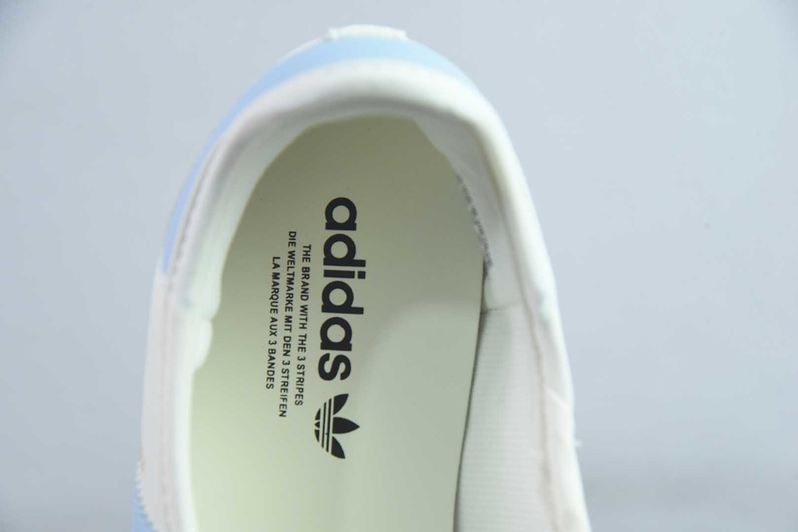 阿迪达斯 adidas originals Samba Jane 舒适柔软 玛丽珍鞋 女款 白蓝 纯原版本 货号:JR7339 实拍细节图