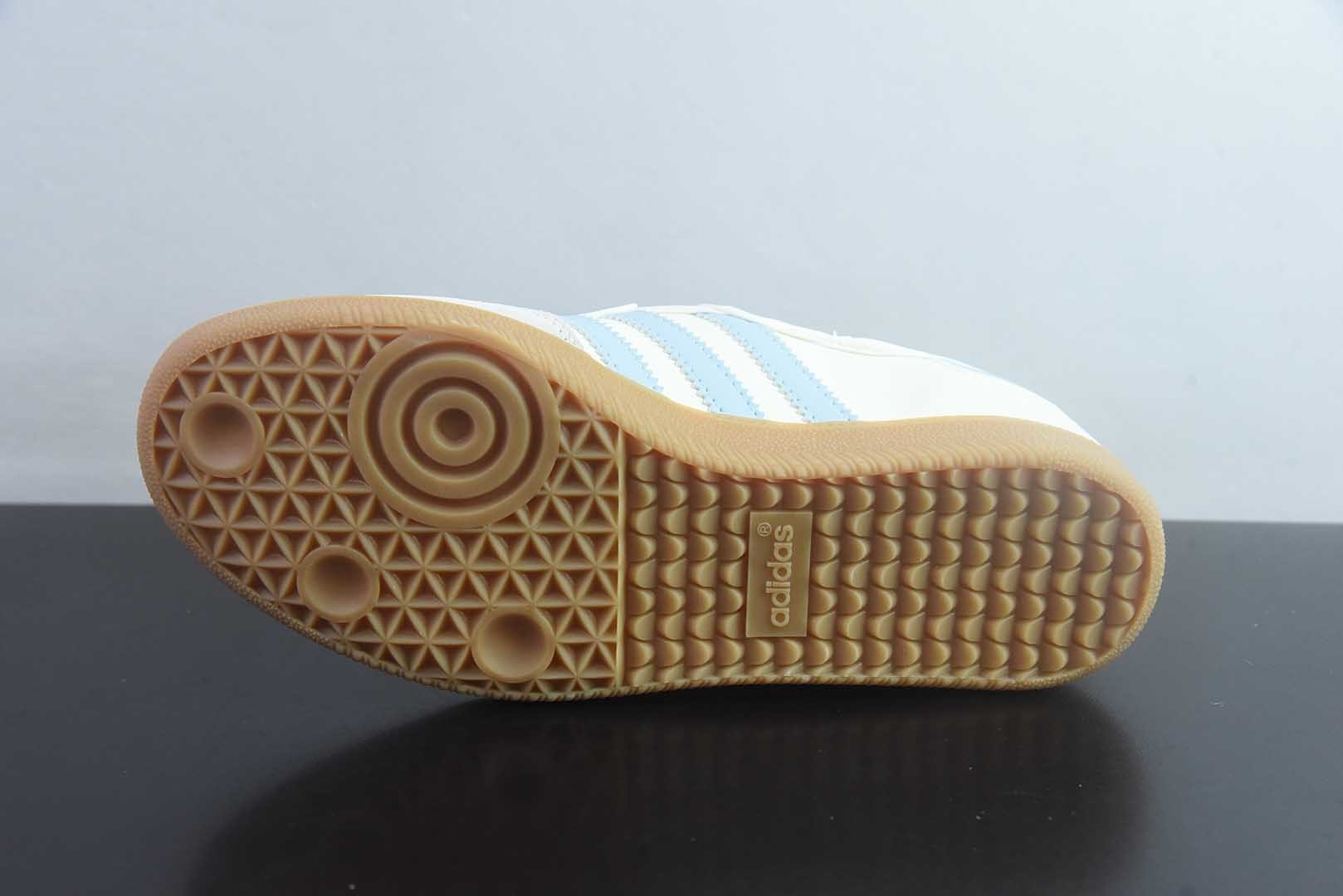 阿迪达斯 adidas originals Samba Jane 舒适柔软 玛丽珍鞋 女款 白蓝 纯原版本 货号:JR7339 实拍细节图