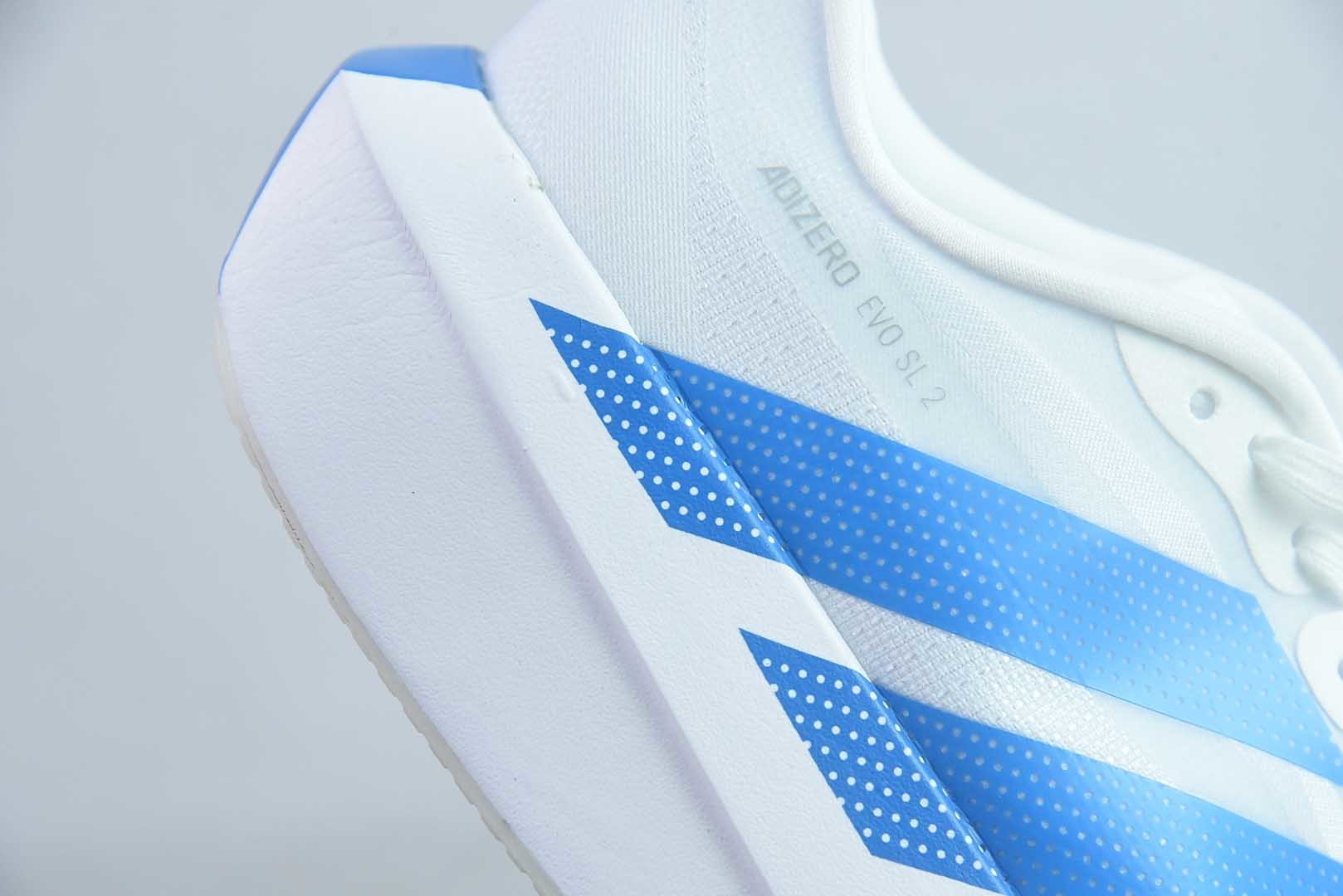 阿迪达斯 Adidas Adizero Evo 2 SL 货号：HS4282 50阿迪超轻透气缓震跑鞋 纯原版本 实拍细节图