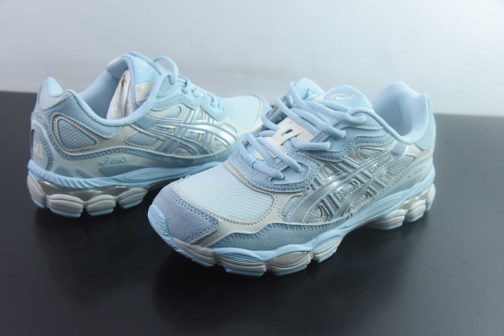 ASICS GEL-NYC 亚瑟士 透气网眼鞋面 配合部分合成革材质 采用全新AHAR 纯原版本 货号：1203A739-401 实拍细节图