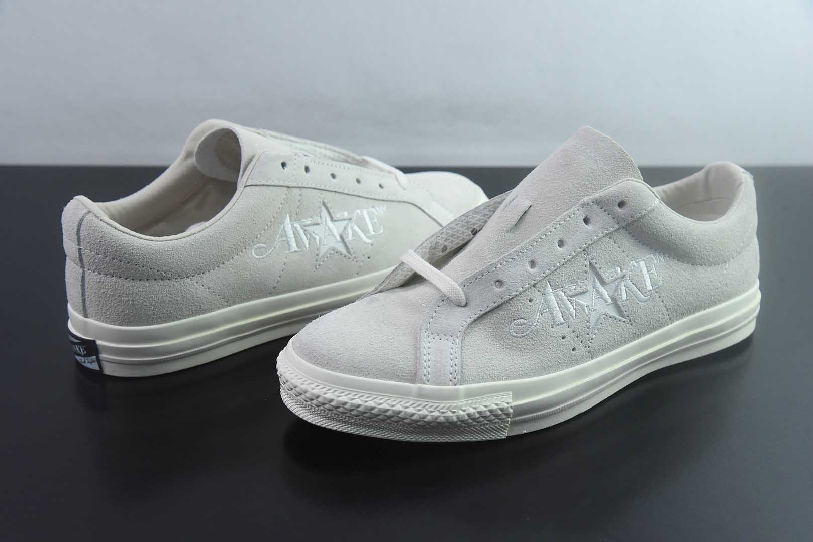 Awake NY x 匡威 Converse One Star Pro  货号：货号：货号：A07144C 米白 纯原版本 实拍细节图