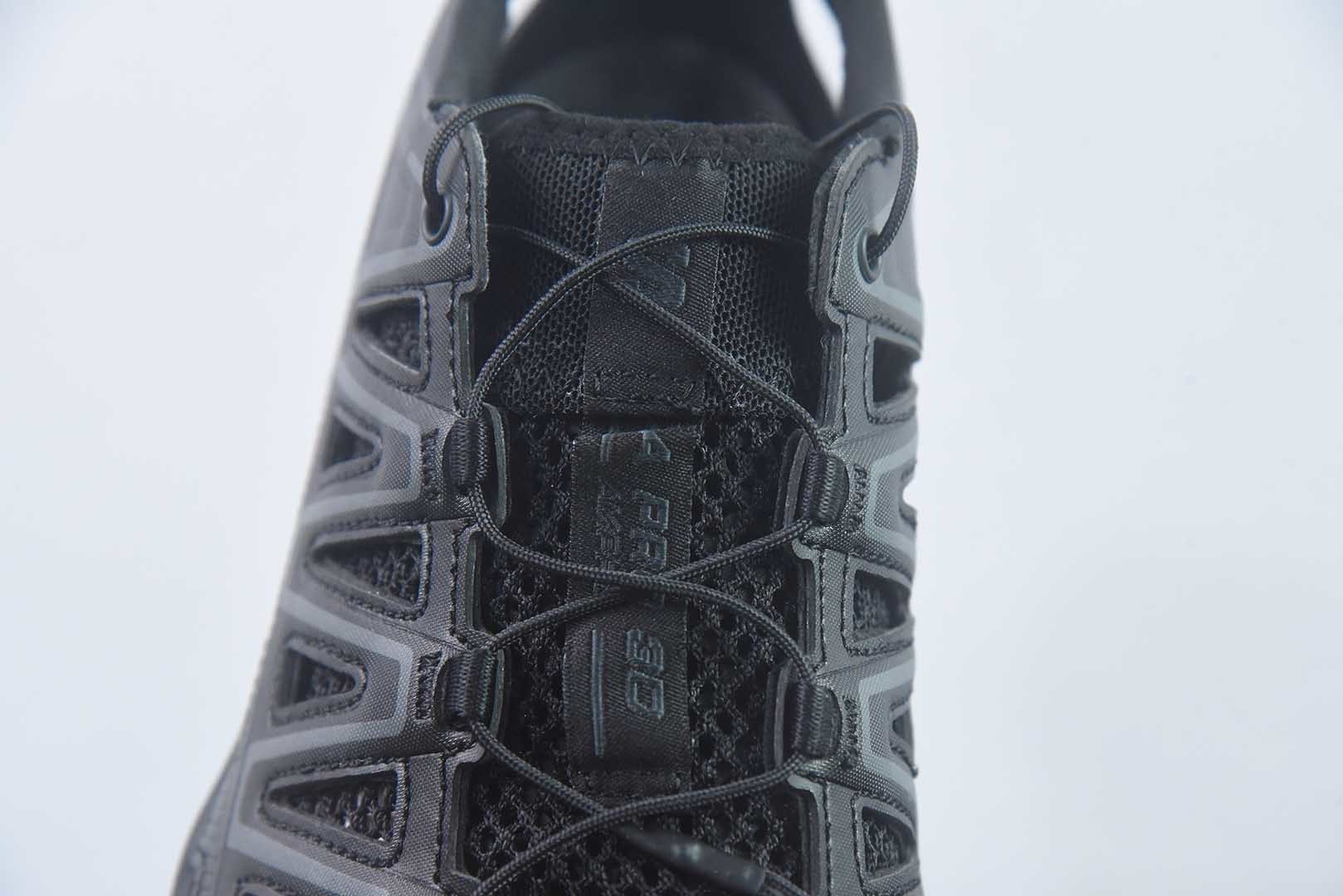 萨洛蒙 SALOMON XA PRO 3D AMPHIB 舒适柔软半 黑色拖鞋 外穿 水陆两栖涉水户外透气 机能潮流镂空 防滑防臭抓地支撑减震轻便 溯溪鞋 纯原版本 货号:477400 实拍细节图