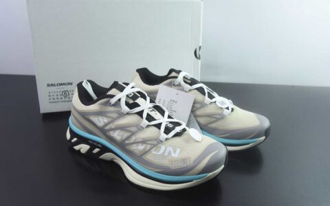 萨洛蒙 SALOMON × MM6 Maison Margiela XT-MM-6 越野 蓝跑鞋 米 /45 纯原版本 货号：491999 主图